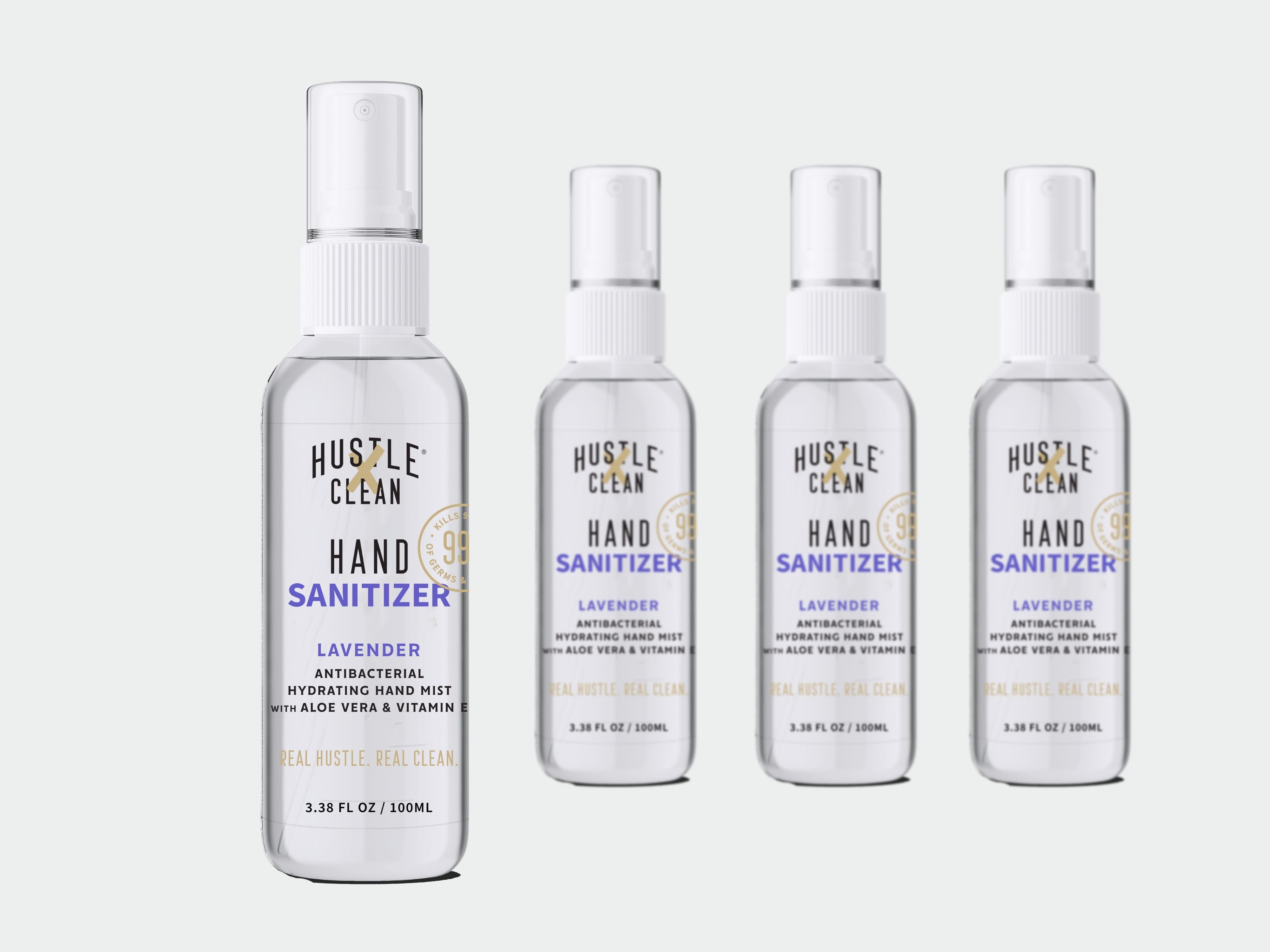 Hand Clean Solution Hand Sanitizer 4 Pack – Hustle Clean